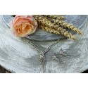Štrasový náhrdelník - květina