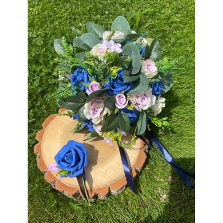 Svatební kytice Tmavě modrá