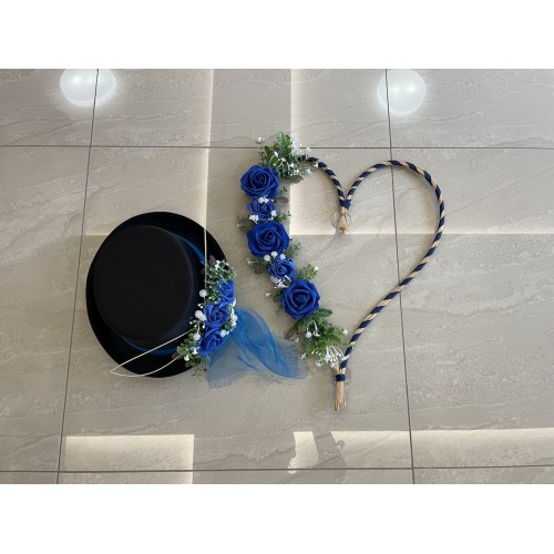 Dekorace na auto set srdce...