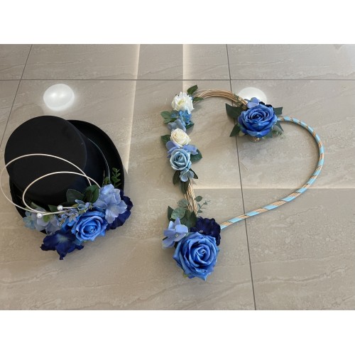 Dekorace na auto set srdce...