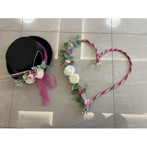 Dekorace na auto set srdce...